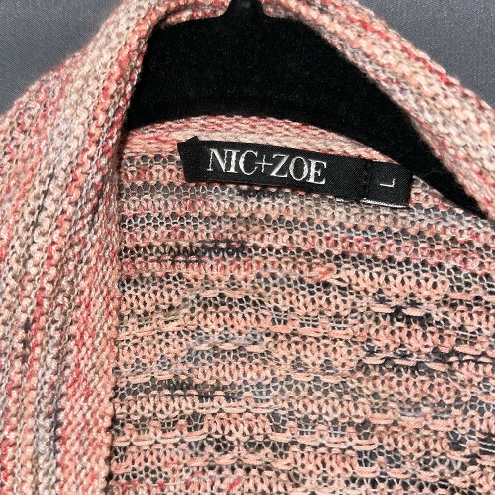 Asymmetric Drape Open Front Cardigan - image 3